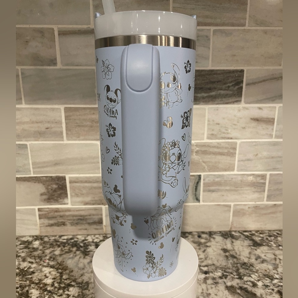 Lilo and stitch laser engraved Stanley Tumbler cup 30 oz 40 oz NEW choose color - Picture 5 of 7